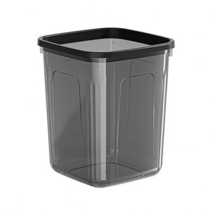 Transparent Trash Can Premium Home Storage <b>Bin</b> Large Size for Living Room, Kitchen - <b>Plastic</b> Press-down <b>Lid</b> Waste <b>Bin</b> - Product Image 5