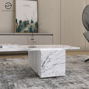 Largo Natural de mármol mesa de <span class=keywords><strong>café</strong></span> mesa de centro de muebles para el hogar - Product Image 5