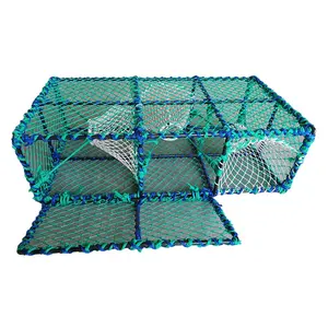 Rectangulur lobster traps prawn lobster cgaes for sale with stainless steel frame