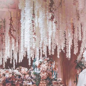 1M Fleurs d'orchidées artificielles, vignes, bouquets, <span class=keywords><strong>vigne</strong></span> <span class=keywords><strong>de</strong></span> <span class=keywords><strong>raisin</strong></span>, rotin, ficelle d'orchidée pour la Saint-Valentin, décoration <span class=keywords><strong>de</strong></span> la maison, mariage, jardin - Product Image 1