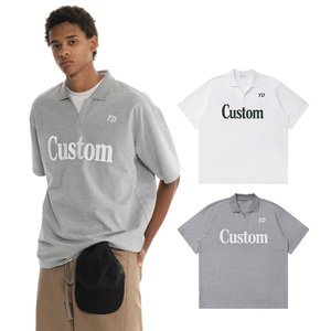 <span class=keywords><strong>T</strong></span>-<span class=keywords><strong>Shirt</strong></span> per il produttore Logo ricamato di alta qualità in bianco Unisex Polo stampa su misura <span class=keywords><strong>T</strong></span>-<span class=keywords><strong>Shirt</strong></span> cotone <span class=keywords><strong>scollo</strong></span> a <span class=keywords><strong>V</strong></span> magliette uomo - Product Image 1