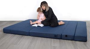 Nệm Xốp Gấp Bốn Lần Nệm XỐP PU Thoải Mái Bọc Ngoài Bằng Vải Lanh Nệm <span class=keywords><strong>Sofa</strong></span> Tiết Kiệm Không Gian Dễ Dàng Cất Giữ Giường Gia Đình - Product Image 3