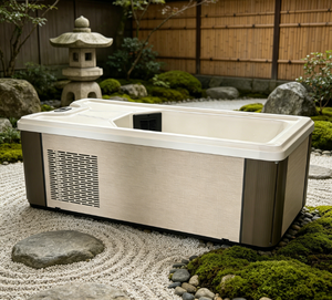 Vanace Hot Sale All in One Acrylic Ice Bath Tub White with Chiller and LED <b>Light</b> Wholesale Bulk - Product Image 1