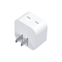Chargeur mural PD 45W 2C à protocoles de charge complète, un port prenant en charge la charge rapide AVS, chargeur GaN pour iPhone 17