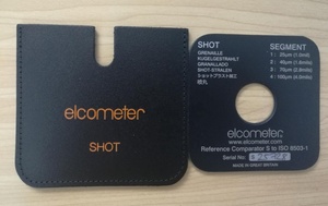 Comparador de rugosidad superficial por granallado Elcometer E125-1 / Placa de muestra de rugosidad por granallado E125-2 - Product Image 5