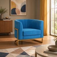 Canapé-lit rond confortable et moderne en tissu nordique avec mousse haute élasticité, idéal pour appartement, capitonné et inclinable