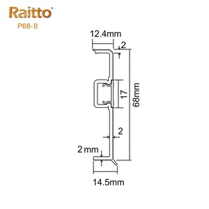 Ruitai – <span class=keywords><strong>plinthe</strong></span> en plastique PVC, <span class=keywords><strong>plinthe</strong></span> cachée, fabrication chinoise, P68-B - Product Image 2