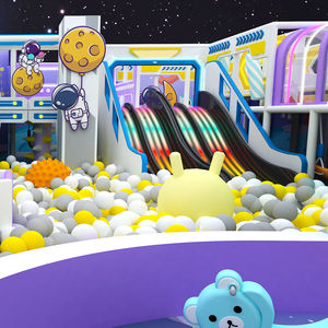 Aire de jeux souple à thème pour enfants, aire de jeux intérieure souple avec toboggan à cornes LED, bac à sable et <span class=keywords><strong>piscine</strong></span> à balles pour centre commercial ou restaurant - Product Image 4