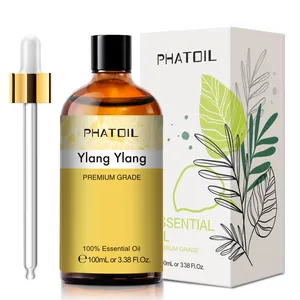  Ylang-aceite esencial de 100ML, aceite esencial de planta Natural puro 100% para difusores de Aroma