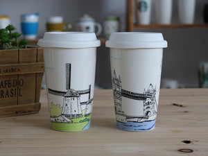 Biểu tượng tùy chỉnh cá nhân quà tặng chịu nhiệt gốm cốc cà phê với Silicone Nắp - Product Image 5