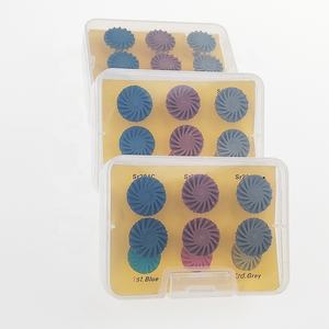 Lucidatrice dentale in resina composita disco diamantato sistema <span class=keywords><strong>RA</strong></span> disco 14mm ruota spirale Flex spazzole 3 colori - Product Image 4