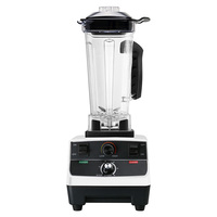 Blender électrique à grande capacité, 2 L, avec lames en acier inoxydable, bouton poussoir, sans BPA, pour usage commercial et hôtelier