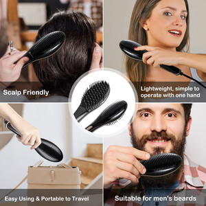 Lược Duỗi Tóc Mini Bằng Gốm Lược Nóng Lược Duỗi Tóc Bằng Điện Lược Chải Râu Đơn Giản Dụng Cụ Tạo Kiểu Tóc Thẳng - Product Image 5