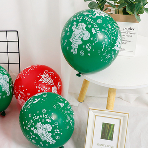 Palloncini Natalizi Verdi Rossi con Babbo <span class=keywords><strong>Natale</strong></span> Fiocchi di Neve Albero di <span class=keywords><strong>Natale</strong></span> Stampati in Lattice per Decorazioni Natalizie <span class=keywords><strong>Feliz</strong></span> <span class=keywords><strong>Navidad</strong></span> - Product Image 6