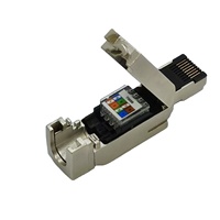 Connecteurs Ethernet RJ45 en laiton personnalisables à 90 degrés, entièrement métalliques, blindés et câblables - Utilisation en automatisation industrielle