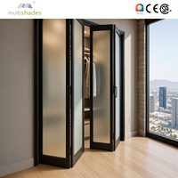 Porte pliante en verre structurel multi-panneaux à haute résistance, design moderne pour la rénovation extérieure de villas résidentielles