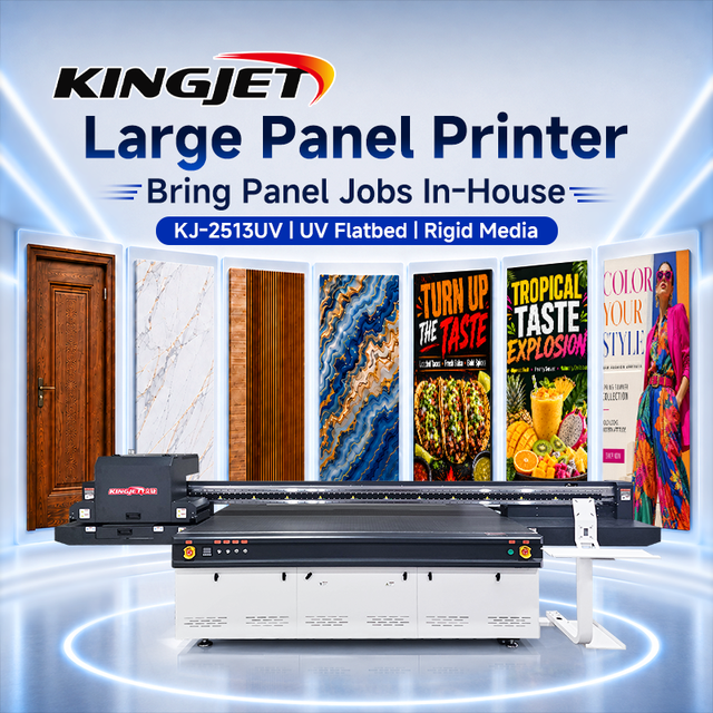Industrial 2513 UV Flatbed Printer 2.5x1.3m Large Format Digital Inkjet Printing Machine for Phone Case Glass Wood Tiles Metal