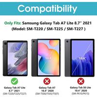 Casing Keyboard X517 untuk Samsung Galaxy Tab A7 Lite 8.7 2021 Tablet Keyboard Nirkabel Lepas Pasang Desain 3-in-1 Tempat Pensil Hadiah