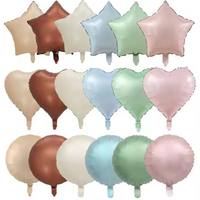 Ballon en feuille de Mylar de 18 pouces, couleur rétro, forme originale, ballon à l'hélium, décoration vintage romantique pour la Saint-Valentin, anniversaire