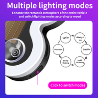 Lumière d'ambiance LED néon pour voiture solaire, rechargeable par USB, papillon LED, atmosphère, décoration de fenêtre triangulaire pour voiture, camion