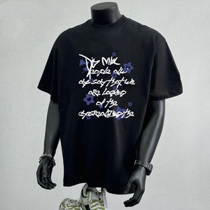 T-shirt surdimensionné de luxe personnalisé pour homme, 100 % coton, style streetwear hip-hop, vierge, délavé à l'acide, avec logo personnalisé, vintage - Product Image 3