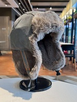 Gorro Ushanka Ruso de Invierno Personalizado OEM, Gorro de Aviador de Piel Sintética con Orejeras, Gorro de Nieve Cálido y Resistente al Viento para Hombre