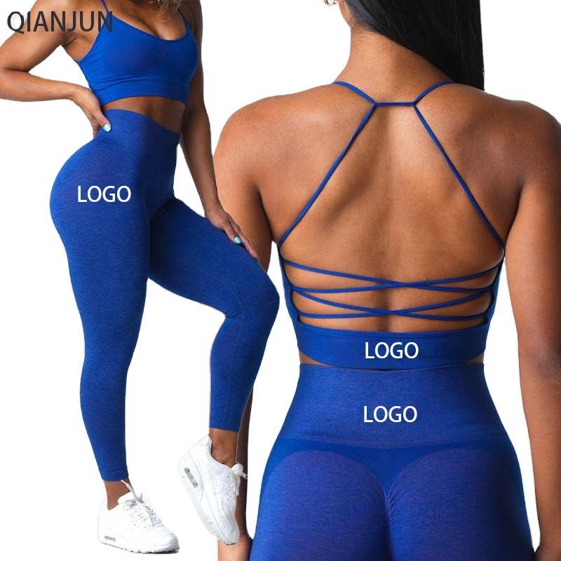 Hot Sales Famous Brand Pure Recycled Squeeze Tight Fitness Gym Nylon Sports Running Underwear Yoga Sports Bra