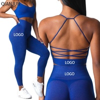 Soutien-gorge de sport en nylon recyclé pur de marque célèbre, idéal pour le fitness, la course et le yoga – Ventes flash