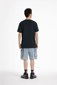 Maglietta sportiva personalizzata in cotone di alta qualità per gli uomini in <span class=keywords><strong>bianco</strong></span> pesante oversize T-Shirt stampa da uomo T-Shirt personalizzate con scollo a girocollo - Product Image 4