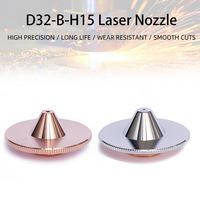 Buse de découpe laser HXLASER 32mm H15mm M14, buse laser à fibre D32 Type B, calibre 0.8-6.0mm pour tête de laser à fibre Raytools