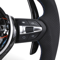 Volant en fibre de carbone forgée avec écran LED pour BMW Série E E60 X5 E70 X6 E71 E82 E87 E88 M3 E90 E91 E92 E93 X1 E84