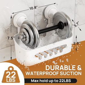 <strong>Shower</strong> <strong>Caddy</strong> <strong>Suction</strong> Cup, <strong>Shower</strong> Organizer Removable Bathroom Shelf, Storage <strong>Suction</strong> Powerful Max Hold 22lbs Bathroom <strong>Caddy</strong> - Product Image 3