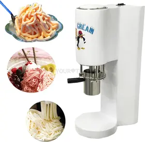 YourTime Italy Spaghetti Noodle Ice Cream Machine Noodle Shape Soft Serve Pasta Ice Cream swirl ice maker With Factory Prices