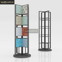 Boya Xxl230 Présentoir à carreaux moyen format, personnalisé, pliable, moderne, vertical, de luxe, en métal, rotatif sur quatre côtés, avec double fente pour cartes
