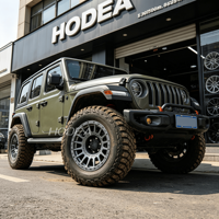 Jantes forgées tout-terrain 17/18/20 pouces 6x139.7 à déport profond, finition gris anthracite mat, style Beadlock 4x4 pour Ford, Toyota, Jeep