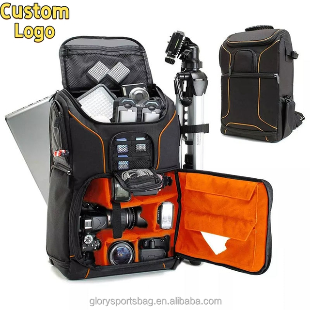 Custom Logo Lens Laptop and Accessories Backpack Travel Using Waterproof Professional Photography SLR Camera Backpack