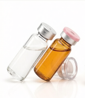 Flacon en verre de 30 ml pour adjuvant vaccinal avec bouchon en caoutchouc pour les opérations de remplissage final en vrac des adjuvants.