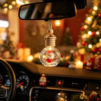Diffuseur de voiture vide 5ml 8ml 10ml, flacon de parfum en verre, désodorisant de voiture suspendu avec décoration