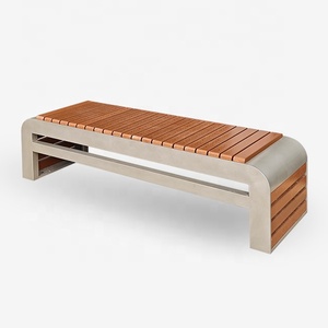 Houten Loungestoel - Comfortabele Lange Bank voor Binnen en Buiten - Moderne Rugloze Houten Bank - Product Image 1