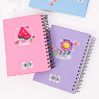 Maßgefertigtes Großhandels-Yichen A5 Spiralnotizbuch Cartoon-Notizblock Niedliches Schüler- und Kinder-Schreibwarengeschenk Kunstleder 96 Blatt