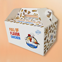 Emballage jetable de fast-food à emporter boîtes personnalisées à hamburger d'aile de poulet emballage de boîte de poulet frit