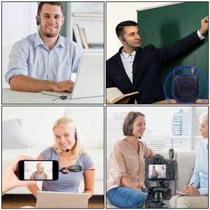 Recargable portátil inalámbrico micrófono de solapa para los profesores hablando pequeños grupos de la vida de la batería - Product Image 3