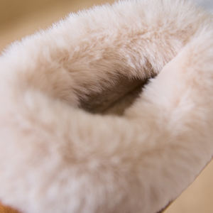 Yüksek kalite 2025 Pvc peluş Faux kürk kabarık bulanık kış rahat ayakkabılar kadınlar için sıcak yastıklı kızlar bayanlar slaytlar terlik - Product Image 3