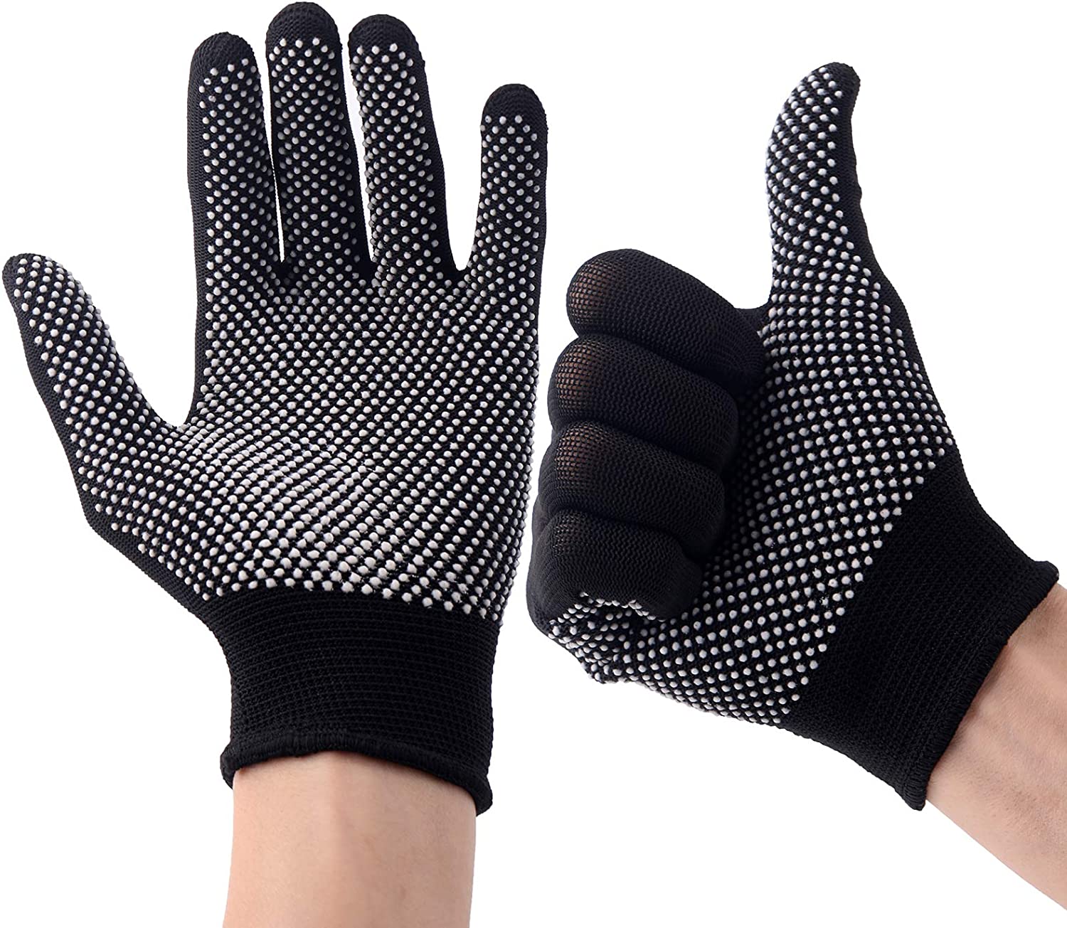 13 Gauge Knitted Polyester PVC Dots Gloves Nylon PVC Dotted Gloves for Work Working Hand Inspection Gloves