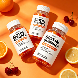 <span class=keywords><strong>Integratori</strong></span> Vitaminici Naturali a Base di Erbe con Logo Personalizzato, Gommose alla Vitamina Biotina al Gusto di Limone per Adulti - Product Image 5