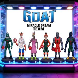 Figura Coleccionable de la <span class=keywords><strong>Película</strong></span> de Anime Miracle Dream Team GOAT, Caja Misteriosa Sorpresa, Modelo Decorativo para Escritorio - Product Image 1