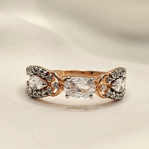 Lab Grown Diamond Wholesale Real 10K 14K 18K Solid <b>Gold</b> VVS Moissanite Engagement Band <b>Ring</b> Iced Out Wedding <b>Ring</b> - Product Image 3