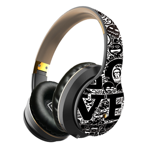 Nouveau casque portable de divertissement sportif EL-B1 au design graffiti, tendance, pliable, connexion sans fil BT5.0 JL IPX-4 - Product Image 3
