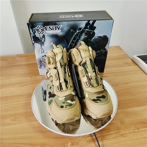 Botas Tácticas DFE02 ESDY de Alta Calidad, Camuflaje Verde FG, Negro, Caqui, CP, para Entrenamiento en 3 Estaciones - Product Image 6