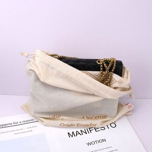 100% Cotton <b>Drawstring</b> <b>Pouch</b> with Custom Logo for Perfume Packaging Recyclable Canvas <b>Drawstring</b> Bag - Product Image 6